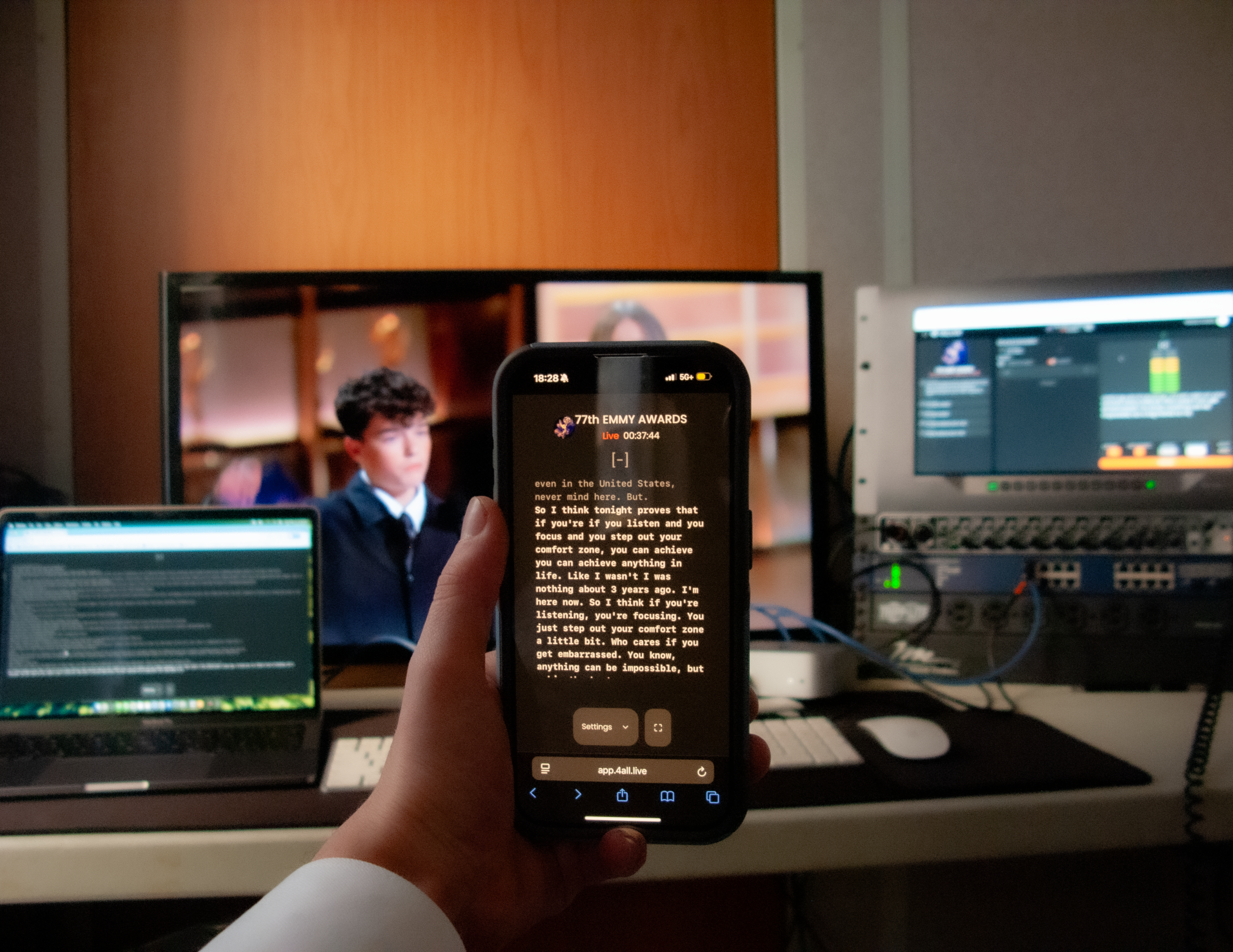 4ALL Brings Real-Time Accessibility to the 77th Emmy Awards